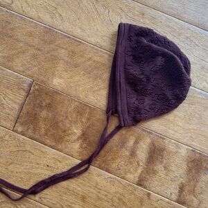 Jamie Kay Dark Brown Lace Bonnet